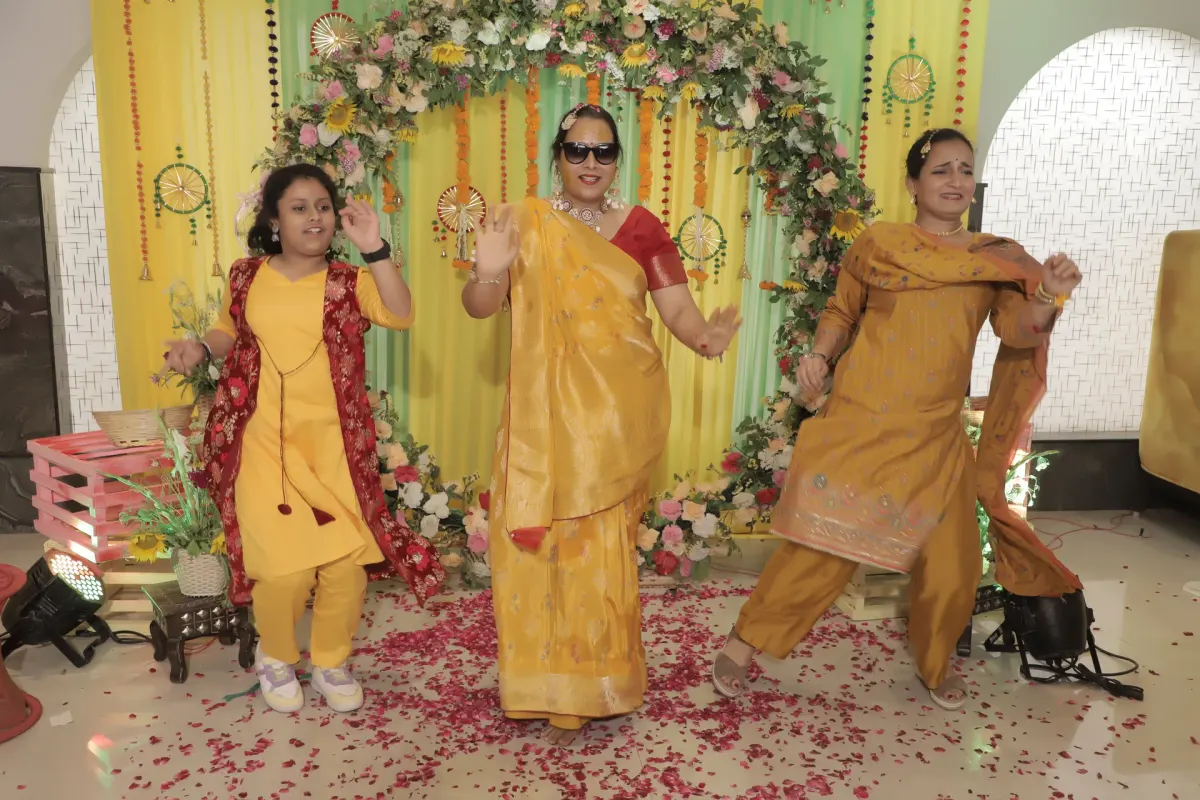Joyful Dance Revelry at Haldi